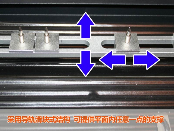 采用导轨滑块式结构