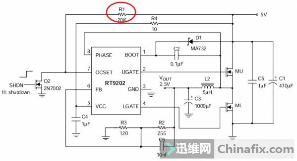供电芯片是RT9202