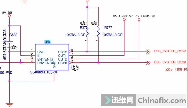USB供电芯片（U46\\U32)发烫