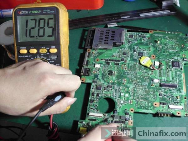 测得5V电感后端输出电压