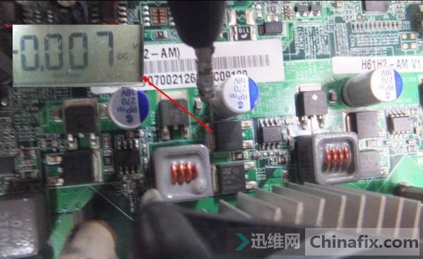 量CPU供电为0V