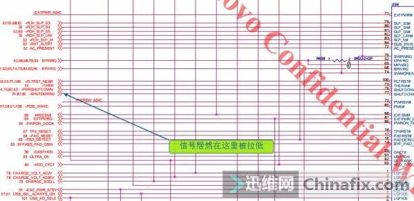 信号在这里被拉低