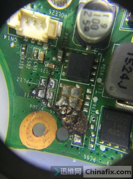 联想E40板层烧穿维修 图3