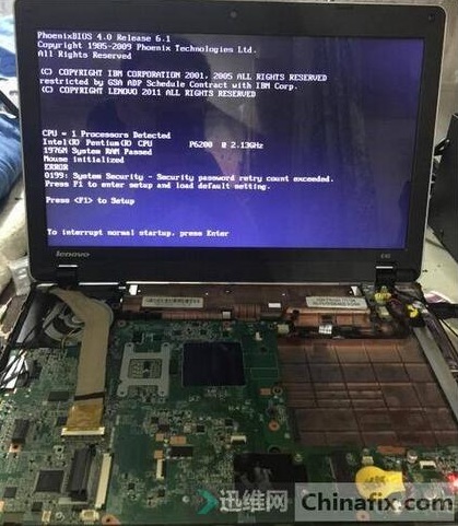 联想E40板层烧穿维修 图12
