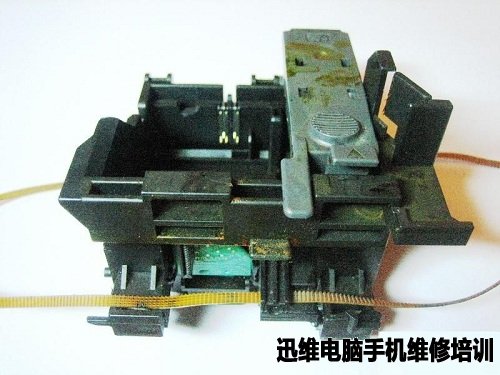 Epson M1+打印机喷墨头严重堵塞断线维修 图20