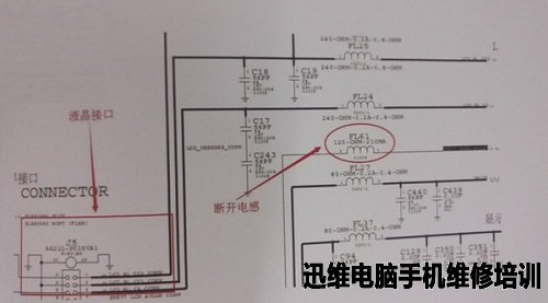 iPhone5 进水后，竖状花屏维修思路分析 图2