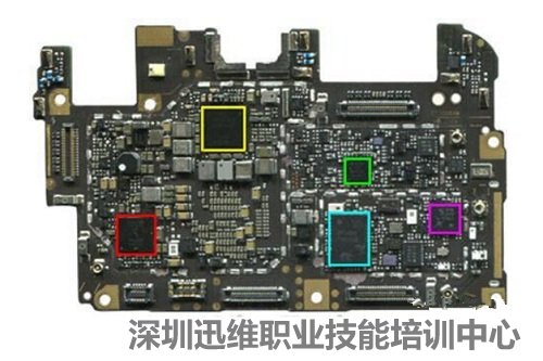 vivo x9i拆机-主板背面芯片组