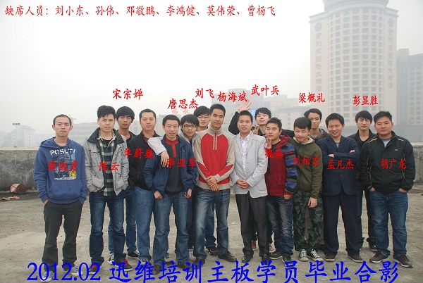 迅维培训-2012年学员合影展示