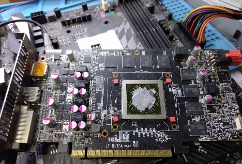 迪兰R9 370国际版2G全卡无供电维修