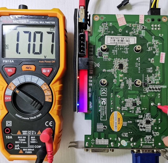 翔升GTX650显卡花屏，跑3D显示驱动停止响应维修