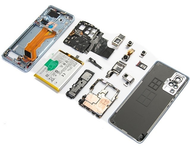 5G版微云台vivo X50 Pro拆机全家福