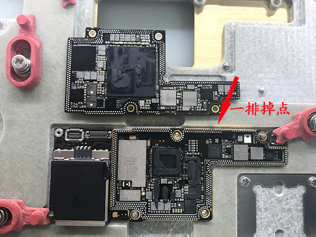 iPhone X摔后手机不开机，刷机报错56维修 图3
