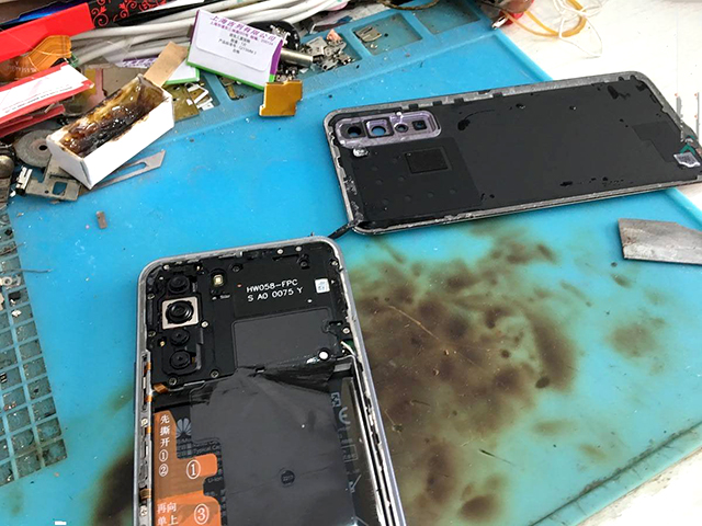 华为nova 7se 5G款手机严重进水不开机维修 图1