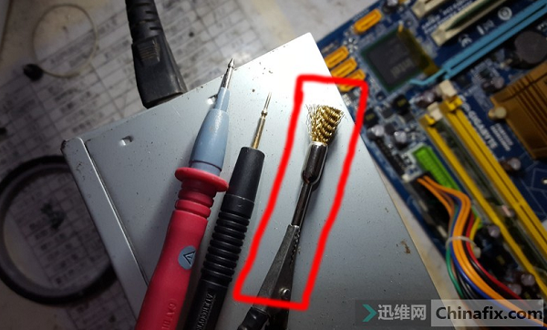 迅维培训学员分享：技嘉GA-G31M-ES2C主板不跑码维修 图3