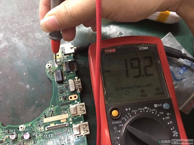 迅维实地学员分享：进水华硕K501L笔记本不开机维修 图8