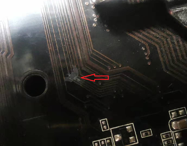 技嘉GA-B85M-D2V主板能触发不跑码维修 图2
